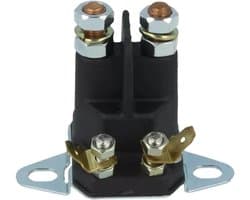 Startrelais Solenoïde - Motoronderdeel - Grasmaaier Starten - 4-polig 12V - 8x7.5x6.5 cm - Zwart