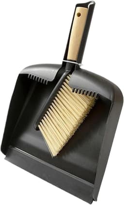 Stoffer en blik - Mini schoonmaakset - Snelle schoonmaak - Geïntegreerd kammechanisme - Compact ontwerp - Grijs — thumbnail 1