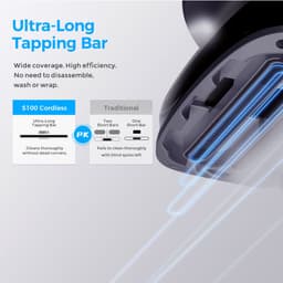 JIGOO S100 Cordless Draadloze Matrasstofzuiger | 10kPa Zuigkracht, UV-Lamp, Stofmijtsensor, 55°C Warme Lucht & 99,9% Mijtverwijdering — thumbnail 5