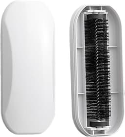 Handmatige Kruimelveger - Puinverzamelaar Tafelborstel - Snel Oppervlakken Reinigen - Dubbelzijdige Borstels - 19.8 cm - Wit — thumbnail 1
