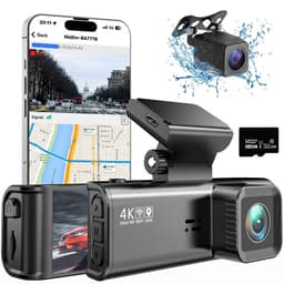 Dashcam Voor Auto - Ultra 4K- Voor en Achter Camera - Wifi & GPS - 10 Inch met App - ADAS - Dashcams - Nachtzicht - - Sony Sensor - Met Parkeerbewaking - Incl. 128GB SD-Kaart — thumbnail 1