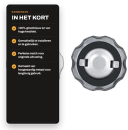 Dailygoods- Gasdop Vervangend - Hoogwaardig Metaal - Geschikt voor — thumbnail 5