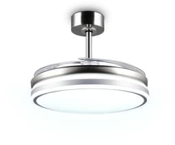Fantiluxe - Anders - Plafondventilator met verlichting - Zilver - Ø106cm - Afstandsbediening - Met lamp - Plafond ventilator - Slaapkamer — thumbnail 4