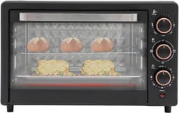 Heteluchtoven - Mini oven - Bakken en grillen - Ruime capaciteit 22L - 1000 Watt - Zwart — thumbnail 1