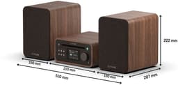 Pure Classic Stereo Mini - Het charmante microstereosysteem, Koffiebruin/Walnoot — thumbnail 3