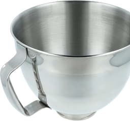 Mixkom Keukenmachine - Beslagkom Roestvrijstaal - Deeg en Beslag Maken - Met Ergonomisch Handvat - 5 Liter Inhoud - Zilverkleurig — thumbnail 4
