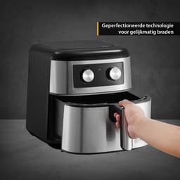 TZS First Austria Airfryer - Heteluchtfriteuse - 8L - 1700W - 80ºC tot 200ºC - Zwart — thumbnail 4