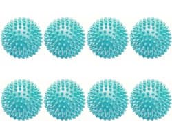8 Stuks - Wasbollen - Wasbollen voor wasmachine - herbruikbaar - 6*6 cm - blauw - kunststof - voor het reinigen van kleding thuis