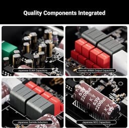 Fosi Audio V3 300W Klasse D Stereo Versterker, Compact Ontwerp met Geavanceerde Warmteafvoer met 48V5A Voeding — thumbnail 4