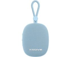 Mini Speaker Bluetooth 5.3 - 12+ Uur Afspeeltijd - Spatwaterbestendig - Draadloze Speakers Klein - Blauw