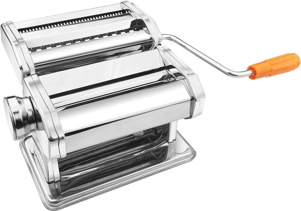 Handmatige Pastamachine met 6 Instelbare Dikte-instellingen - Verse Pasta voor Thuis — afbeelding 1
