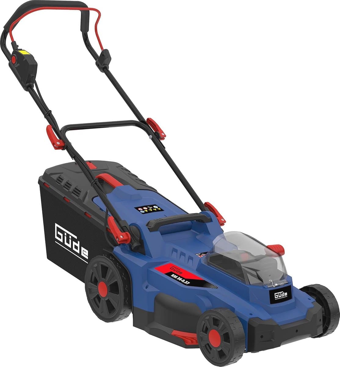 Accu grasmaaier 36V met borstelloze motor en 370 mm maaibreedte - Verzamelen, maaien en mulchen — afbeelding 1
