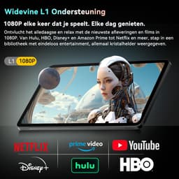 Blackview MEGA 2 Tablet Sets - Android 15 - 4G LTE+WiFi - 12 Inch - 24GB RAM - 256GB - Widevine L1 - 9000mAh - Grijs — thumbnail 3