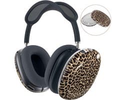 MMOBIEL Beschermhoes voor AirPods Max Hoofdtelefoons – Zachte TPU Oorschelpen Beschermhoes – Anti-Kras Beschermende Cover – Panter
