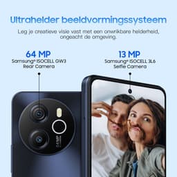 Blackview SHARK 8 Smartphone - 4G DUAL SIM - 16 RAM 256GB ROM - Helio G99 Octa Core - 6.78 inch 120Hz 2.4K - Android 13 - 64MP - NFC -Blauw — thumbnail 3