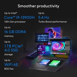ASUS Vivobook 16X K3605VC-RP432W Intel® Core™ i7 i7-13620H Laptop 40,6 cm (16") WUXGA 16 GB DDR4-SDRAM 1 TB SSD NVIDIA GeForce RTX 3050 Wi-Fi 6E (802.11ax) Windows 11 Home Nederlands Zwart — thumbnail 2