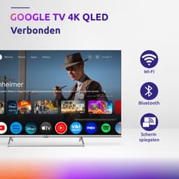 STRONG - TV 50" (126 cm) SRT50UG8773C QLED - Smart Google TV 4K UHD - Chromecast - Google Assistant - Dolby ATMOS - Doly Vision - Quantum dot colors - Drievoudige tuners - Wifi - Bluetooth - Port Ethernet - 4xHDMI + 2xUSB - NETFLIX — thumbnail 4