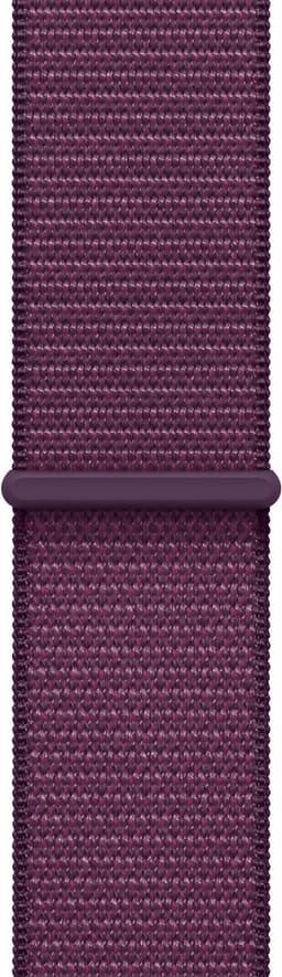Apple Watch Series 10 - Wifi - 46mm - Rose Gouden Aluminium Case met Plum Geweven Sportbandje — thumbnail 3
