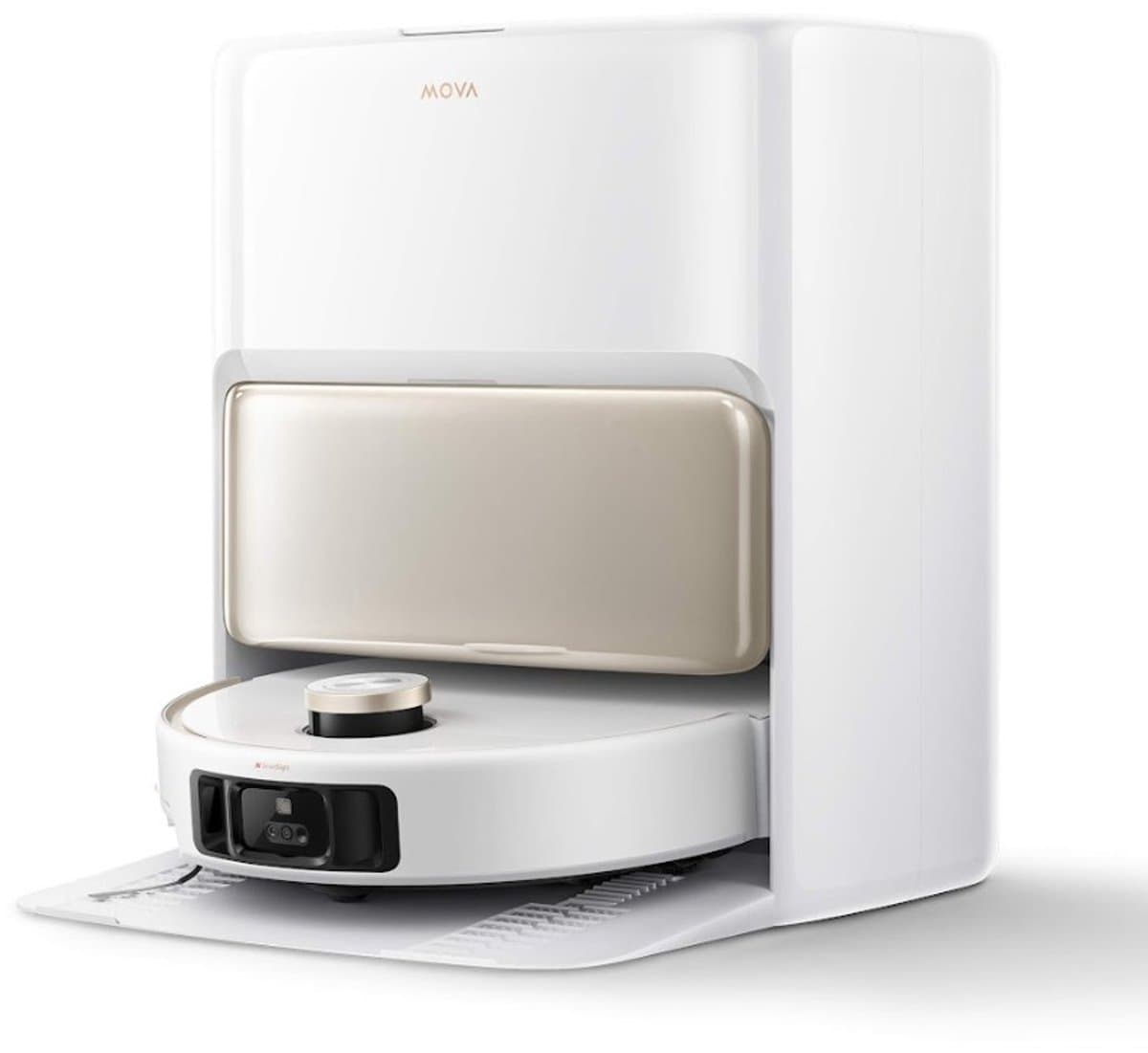 Mova V50 Ultra Complete Saugroboter mit Wischfunktion, Einer Saugkraft von 24.000Pa, anhebbare Navigation mit 6cm Hindernisüberwindung und Warmwasser-Wischen mit DuoSolution-System, wei? — afbeelding 1