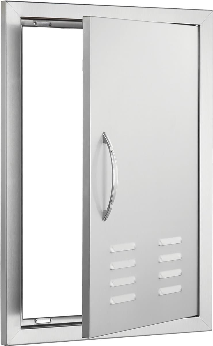 Grill Toegangsdeur - Buitenkeuken Deur - Buiten Koken - Roestvrij Staal - 610 x 431 mm - Zilver — afbeelding 1