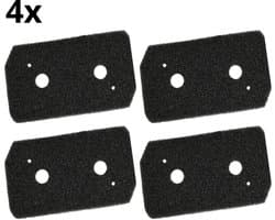 Bramokava – Droger Filter – 4 Stuks – Geschikt voor Bosch Siemens - Condensor Wasdroger Droogkast Schuimfilter – Alternatief voor 12007650 – 225x125x20 mm — thumbnail 1