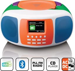 Lenco Radio SCD-861KIDS - Draagbare DAB en FM radio met Bluetooth - CD-speler - Vrolijk ontwerp — thumbnail 4