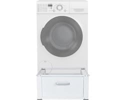 Thuys – Wasmachine Verhoger – Met Lade – Sokkel Met Laadcapaciteit tot 150 KG – Kast – Ombouw – Wasmachineverhoger – 63 x 31.5 x 54 cm – Wit