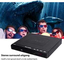 BALORS® DVD Speler met HDMI - Regiovrij & Full HD - Inclusief HDMI-kabel & Afstandsbediening - DVD Speler Laptop - Draagbare DVD Speler - Portable - dvd-spelers - DVD en CD Speler - USB - Niet i.c.m. smartTV — thumbnail 5