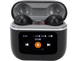 Taalvertaler-oordopjes 137 Talen 3 Vertaalmodi Real-time Gelijktijdige Vertaling IPX6 Waterdicht in Oor-oordopjes Vertaler voor Reis-smartphone-laptop (BLACK)