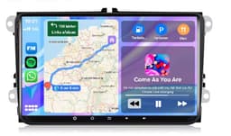 Autoradio 2/32GB met Carplay en Android Auto | Geschikt voor Vw volkswagen Golf 5 & 6 Polo Caddy Bora Jetta Transporter T5 Touran Passat scirocco 2003-2017 | radio met navigatie | 2006 2007 2008 2009 2010 2011 2012 2013 2014 2015 | Rns mk5 A6 R b6 — thumbnail 1