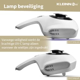 KLEINN & co.® Bank en Matras Reiniger - Tapijt Reiniger - Geschikt voor Dierenharen - Huisstofmijt Stofzuiger - UV-C lamp doodt micro organismen - Bed Reiniger Stofzuiger - Zonder Zak — thumbnail 2
