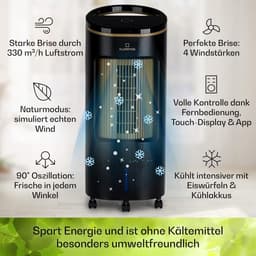 Mobiele Airco - Airconditioning - Ventilatoren - Airco Zonder Afvoerslang - Zwart — thumbnail 5