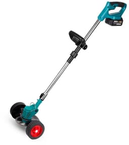 Grasmaaier - Grastrimmer Elektrische Grastrimmer – Elektrische Grasmaaier – 2 Batterijen – EU Stekker – 1500W – 125mm Snijblad – Voor Gazon – Onkruid – Tuin – Snoeien – Compact – Lichtgewicht – Telescopisch – Oplader Inbegrepen — thumbnail 1