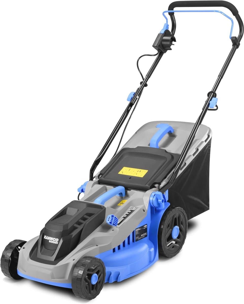 Elektrische grasmaaier 38 cm - 1600 W met 5-traps maaihoogte en 42L opvangmand voor gazons tot 1000 m² — afbeelding 1