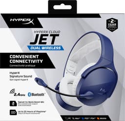 HyperX Cloud Jet - Draadloze Gaming Headset - Blauw - PS4/PS5, PC & Nintendo Switch — thumbnail 5