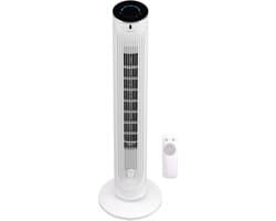 Auronic Torenventilator - Vloerventilator - Luchtkoeler - Ventilator Staand - 105 CM - 5 Snelheden - Met Afstandsbediening - Stille Ventilator - Fan - 45 dB - Wit