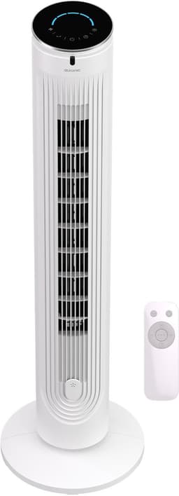 Auronic Torenventilator - Vloerventilator - Luchtkoeler - Ventilator Staand - 105 CM - 5 Snelheden - Met Afstandsbediening - Stille Ventilator - Fan - 45 dB - Wit — thumbnail 1