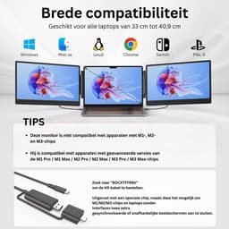 Portable Monitor - Draagbare Scherm - Uitbreider - Full HD — thumbnail 2