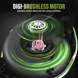 40V Accu Grasmaaier - 43 cm - Digi-borstelloze Handgrasmaaier met 4,0 Ah Lithium-ion Accu - Inclusief Snellader en App-compatibel — thumbnail 4