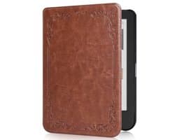 Slanke Beschermhoes voor 6 inch E-reader met Auto Sleep/Wake - Bruin