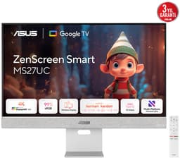 ASUS ZenScreen Smart Monitor MS27UC - 4K - Google TV - USB-C 90w - Harman Kardon Speakers - 27 inch — thumbnail 1