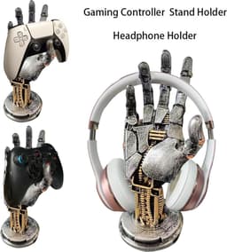 Brenzoos - Hoofdtelefoonstandaard in futuristisch design voor gamers - opbergstandaard voor koptelefoon — thumbnail 5