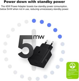 Samsung - Efficiency Adapter - 45W - USB-C - 1.8 Meter - Zwart — thumbnail 10
