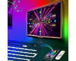 LED-tv-achtergrondverlichting 3m voor 40-50 inch tv's - RGB, App-bediening, Muzieksynchronisatie