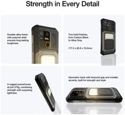 AGM G3 17,1 cm (6.72") Dual SIM Android 15 5G USB Type-C 12 GB 512 GB 10000 mAh Zwart — thumbnail 5