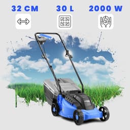 Elektrische Grasmaaier 1200 W met 32 cm Maaibreedte en 30 Liter Grasopvangbak — thumbnail 4