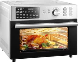 MMP® Heteluchtoven - Oven - Airfryer Oven - Zilveren Rand - 44cm x 46cm x 38cm — thumbnail 1