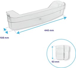 Whirlpool Koelkast Flessenbak 440x108mm / 481241848957 — thumbnail 5