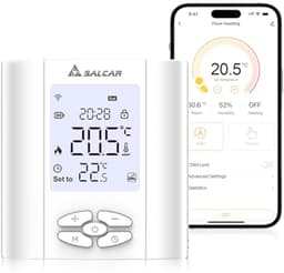 Slimme Thermostaat voor Waterverwarming - Programmeerbare WiFi Ruimtermostaat met Vochtsensor - Geschikt voor Vloerverwarming — thumbnail 1
