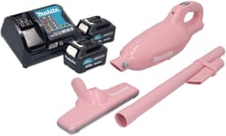 Makita CL 108 FDSMP snoerloze stofzuiger 12 V max. 0,6 L roze + 2x accu 4.0 Ah + lader — thumbnail 1